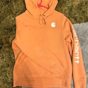 Carhartt Relaxed Fit Hoodie in Warm Orange
